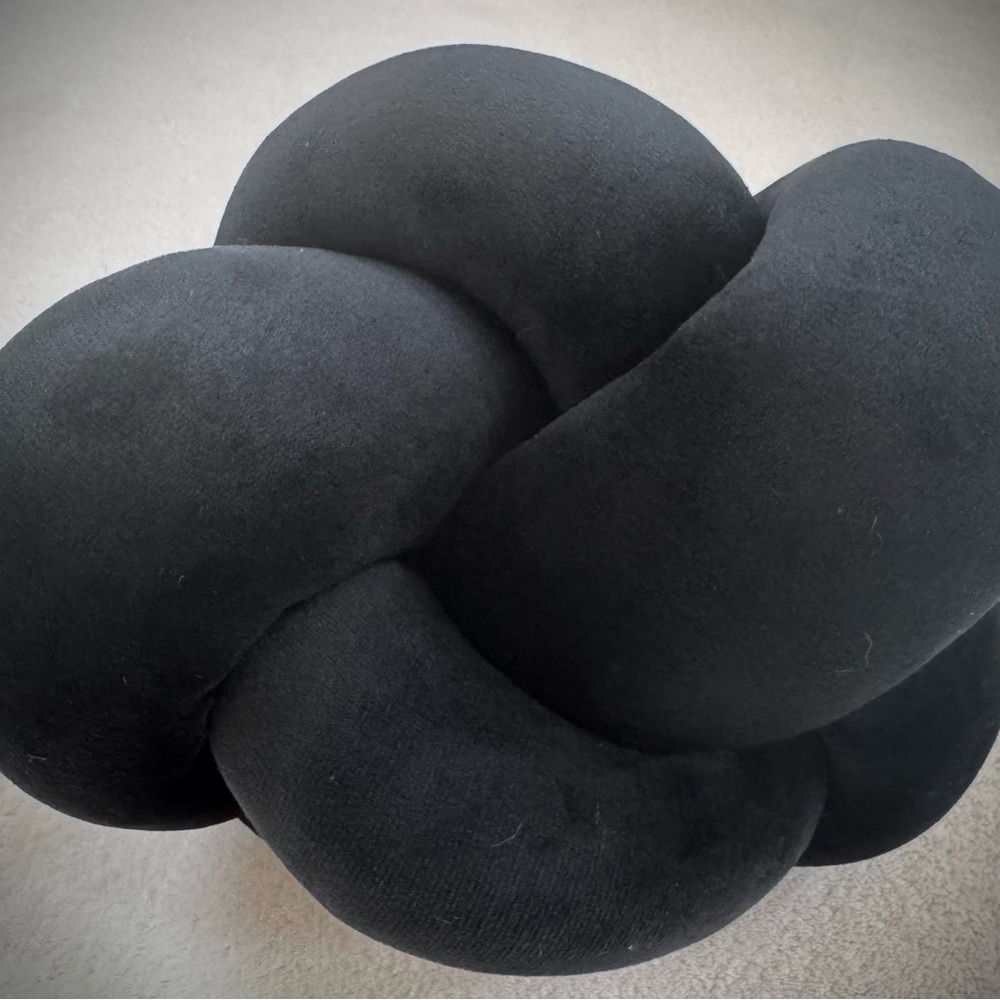 Room Essentials Black Knot Accent Pillow